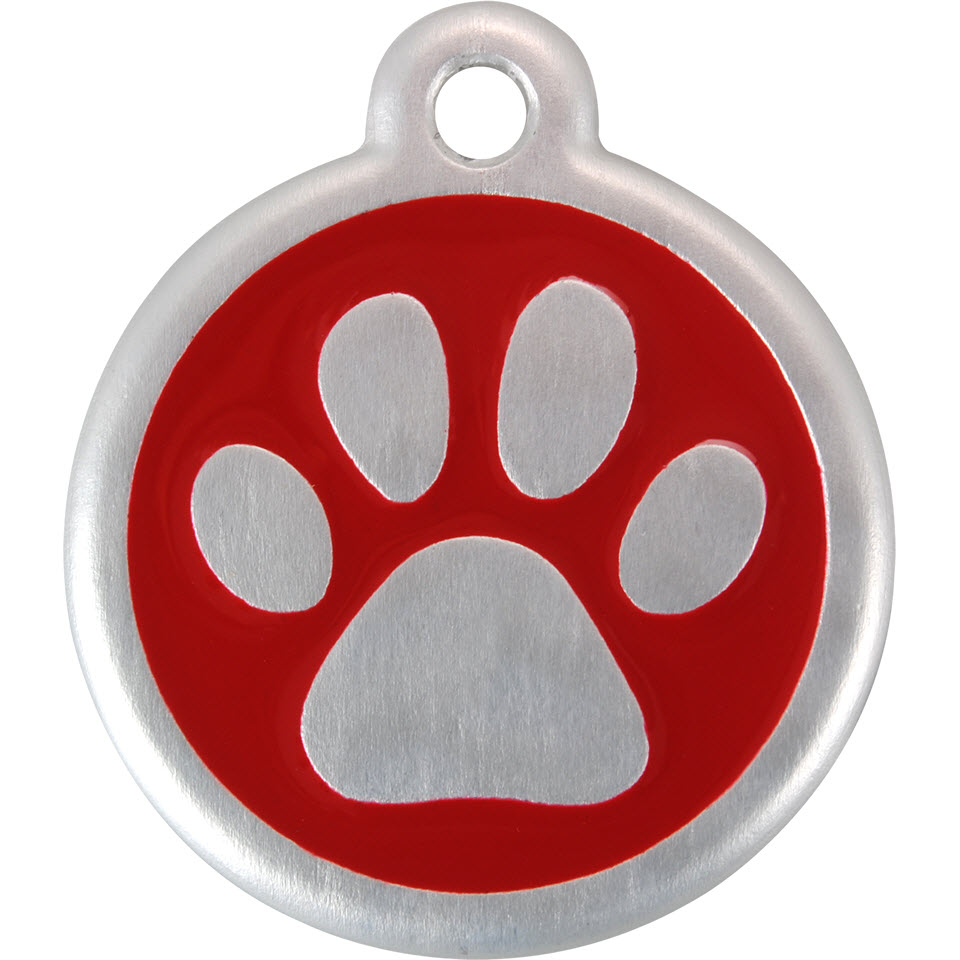 QR - Paw Print Red