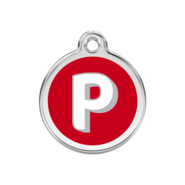 Letter P Rood-Medium 30mm