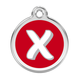 Letter X Rood-Large 38mm