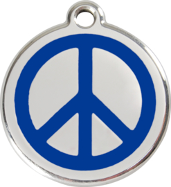 Peace (1PC) Donkerblauw - Small 20mm