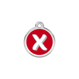 Letter X Rood-Small 20mm