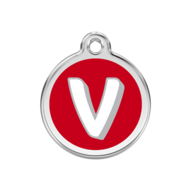 Letter V Rood-Medium 30mm