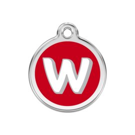 Letter W Rood-Medium 30mm