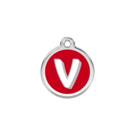 Letter V Rood-Small 20mm