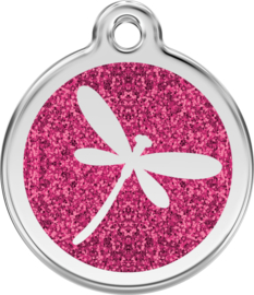 Dragonfly Glitter Hot Pink (XFY) - Large 38mm