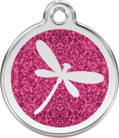 Dragonfly Glitter Hot Pink (XFY) - Medium 30mm