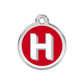 Letter H Rood-Medium 30mm