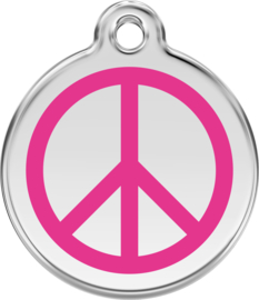 Peace (1PC) Hot Pink - Small 20mm