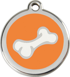 Cartoon Bone (1BO) Oranje - Small 20mm