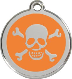 Scull & Bones (1XB) Oranje - Small 20mm