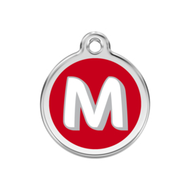 Letter M Rood-Medium 30mm