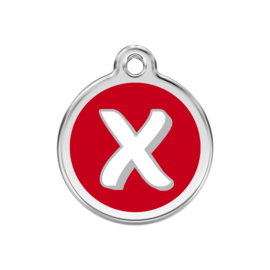 Letter X Rood-Medium 30mm