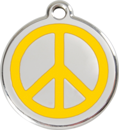 Peace (1PC) Geel - Small 20mm
