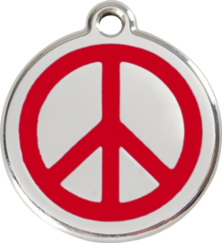 Peace (1PC) Rood - Small 20mm