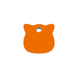 Kattenkopje Plastic (4CH) Oranje