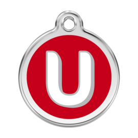 Letter U Rood-Large 38mm