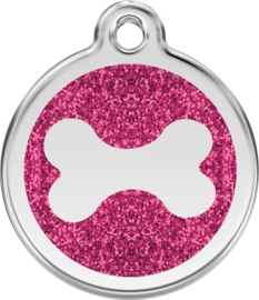 Botje Glitter (XBN) Hot Pink - Small 20mm