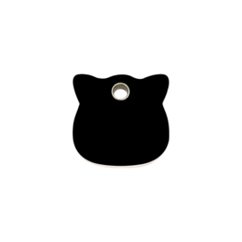 Kattenkopje Plastic (4CH) Zwart
