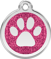 Pootafdruk Glitter (XPP) Hot Pink - Small 20mm