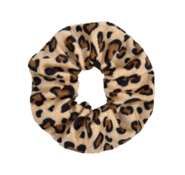 Scrunchie Velvet luipaard