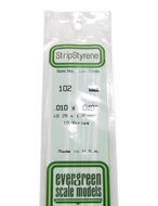 Evergreen 102 : Kunststof strip 0.25mm x 1.0mm