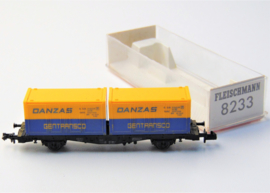 Fleischmann 8233. Containerwagen van de DB