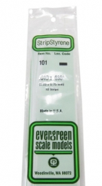 Evergreen 101 : Kunststof Strip 0.25mm x 0.75mm
