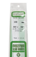 Evergreen 108 : Kunststof Strip 0.25mm x 4.8mm