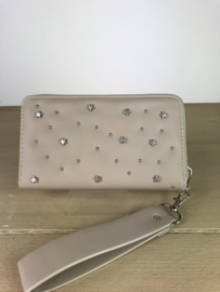 Portemonnee ; Sterren en studs taupe