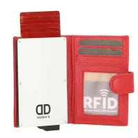 Credit Card Etui ; Double-D ; Rood ; Anti-Skim