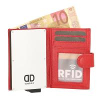 Credit Card Etui ; Double-D ; Rood ; Anti-Skim