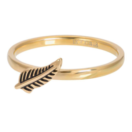 iXXXi ring Symbol Feather ; goudkleurig