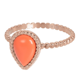 Ring Magic Coral ; roségoudkleurig