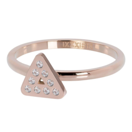 iXXXi Ring Design Triangle ; roségoudkleurig