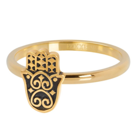 Ring Boho Hand, goudkleurig