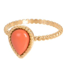 Ring Magic Coral ; goudkleurig