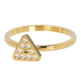 iXXXi Ring Design Triangle ; goudkleurig