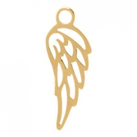Charm angel wing ; goudkleur