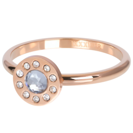 Ring Diamond Circle ; rosé-goudkleurig