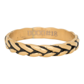 Ring Wheat Knot, goud