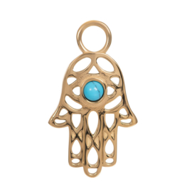 Charm Boho Hand ; goudkleurig