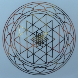 Sri-Yantra stickerset (niet krasvast)