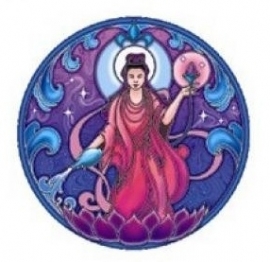 Raamsticker Quan Yin