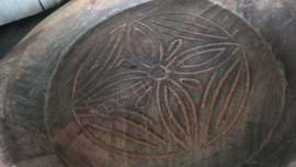 Oude originele houten schaal patroon | 2
