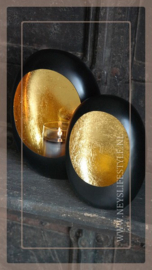 Goldcup egg metal | black gold M