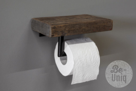 Toilet rolhouder metaal/wood | 1
