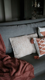 Plaid fleece | marsala