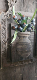 Wand ornament pot Nepal | old grey