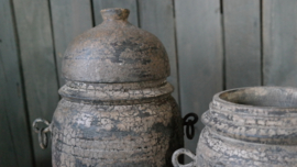 Pot bewerkt | deksel