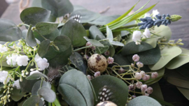 Toef DIY zijden Spring wit gipskruid | 60 cm